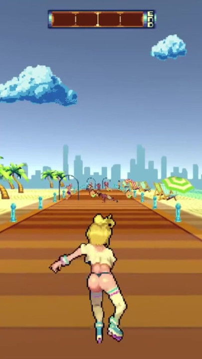 FInishing My Rollerblading BY FUCKING ALL BEACH GUYS! - Rollerbabe | Clip 3