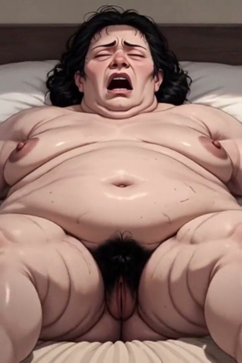 Horny Obese BBW Masturbates Her Hairy Wet Pussy - Big Belly Solo Play