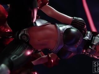 Femshep Bent Over And Fucked (Armor Version)