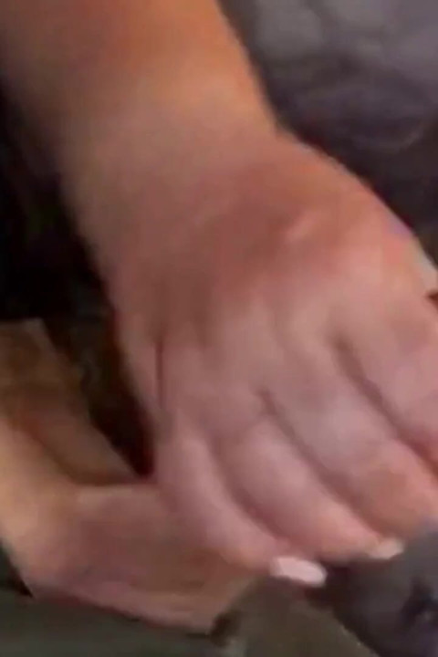 My Son-in-law Didn't Expect Me to Jerk off His Dick in a Place and Stain His T-shirt with His Own Sperm