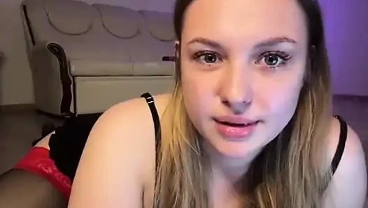 Masturbating in sexy stockings with jucielussie