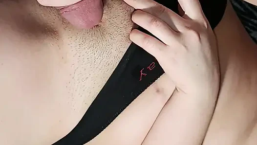 on Sunday, my stepsister needs cum, her pussy and panties for a dick without sex