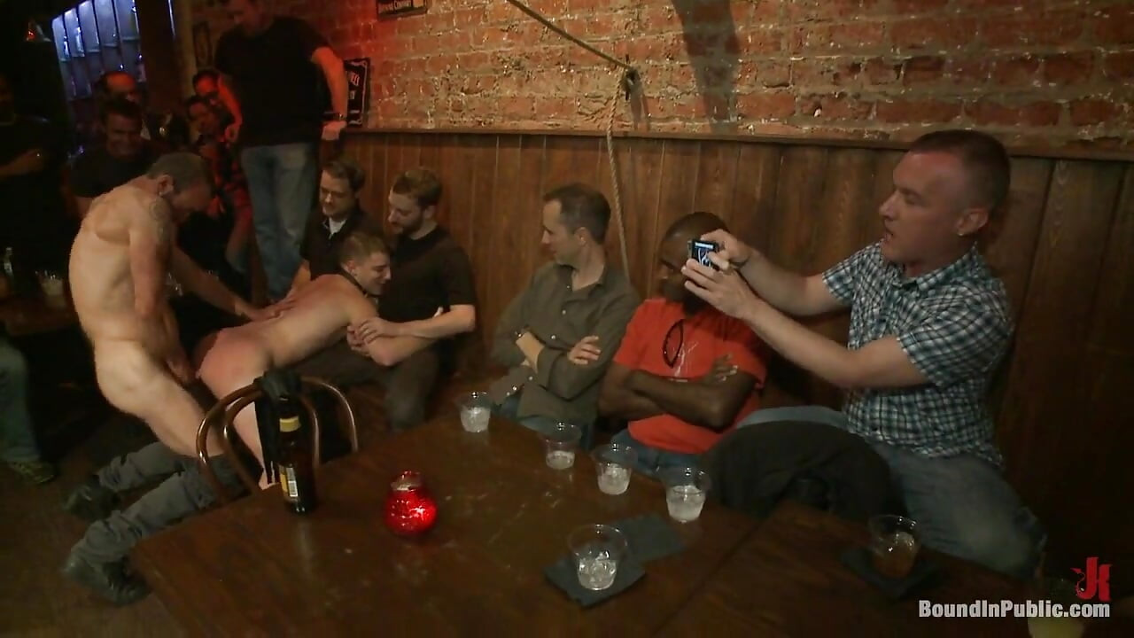 Wax and Gang Bang a Muscled Stud with a Fat Cock