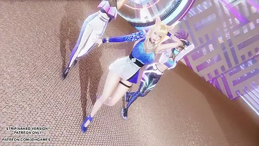 Mmd kpop si pemburu iblis - huntrx - tarian kpop seksi ahri akali kaisa - bokep hentai legenda tanpa sensor 4k 60fps