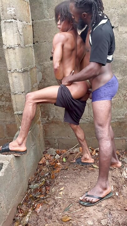 Big Black Nigerian Cock on Public