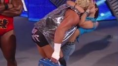 WWE - AJ Lee aka AJ Mendez making out with Dolph Ziggler