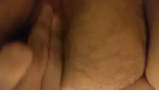 BBW masturbating close up