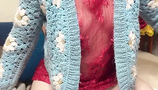 Petite Hana Wear Dress See Throw Her Tit so Sexy Pussy Ass