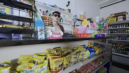 British & Australian Chav Girls Fucked in Real UK Corner Shop BOSSMAN!