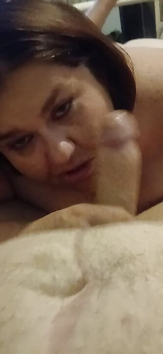 Blue eyed blowjob