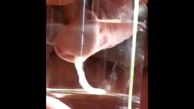 Cum in glass
