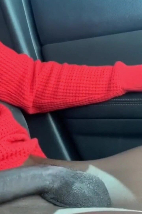 African Male Boy Masturbating in the Car
