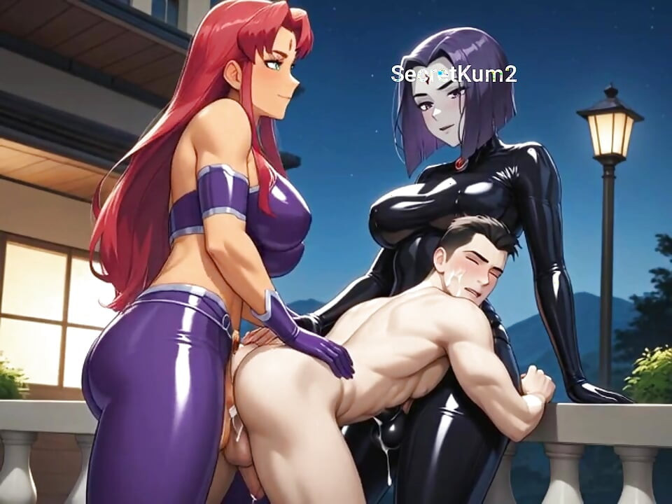 Titans Trannny Bitches quebra bad guys ass in anal combat ai gerado