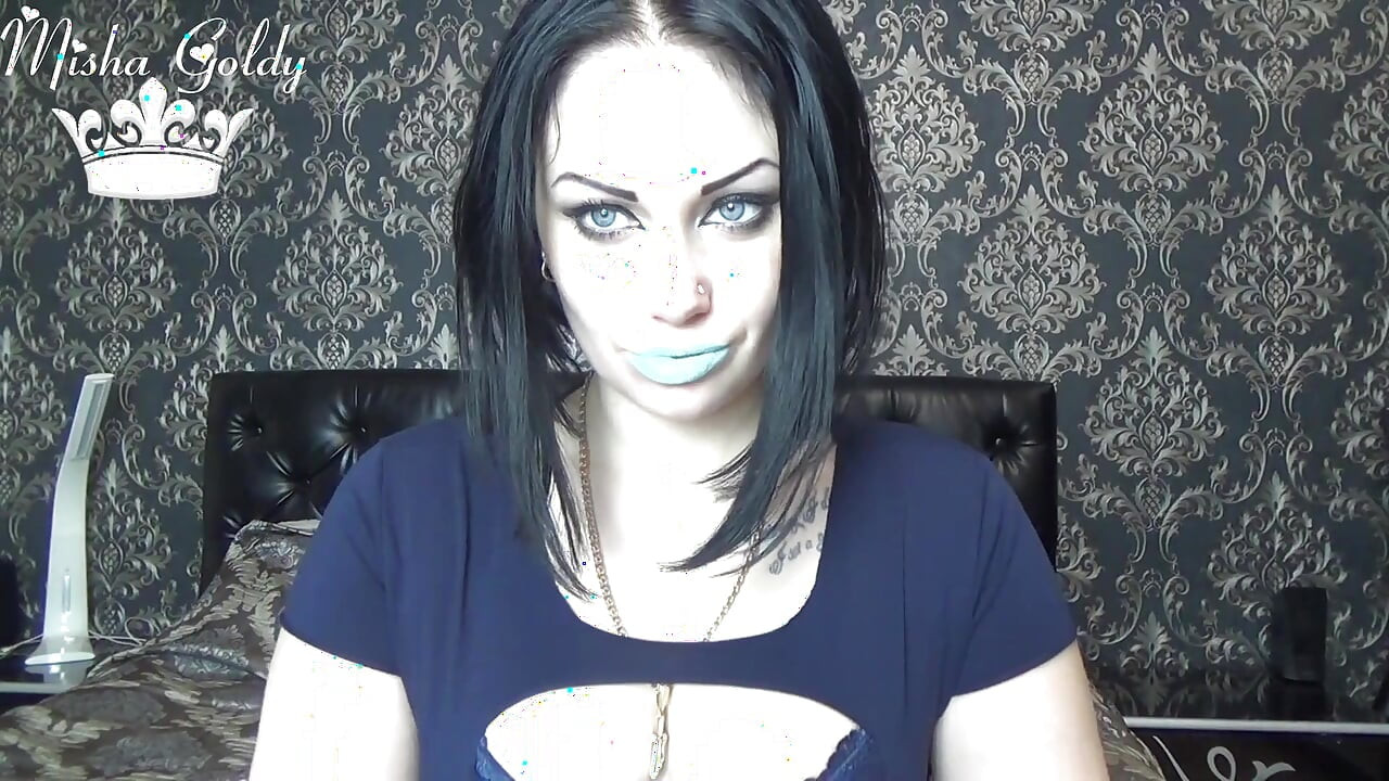 My glamorous blue lipstick