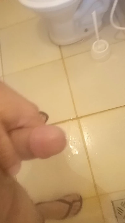 I spit on my dick and pissed