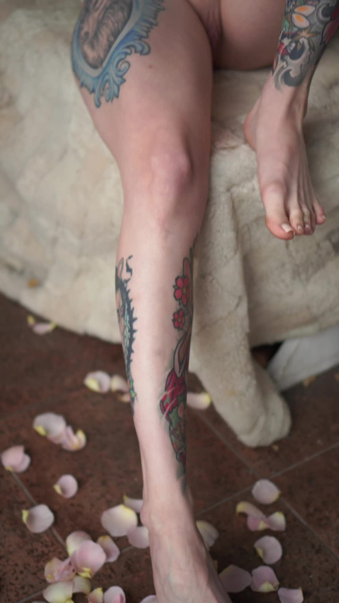 Petals and tempting feet