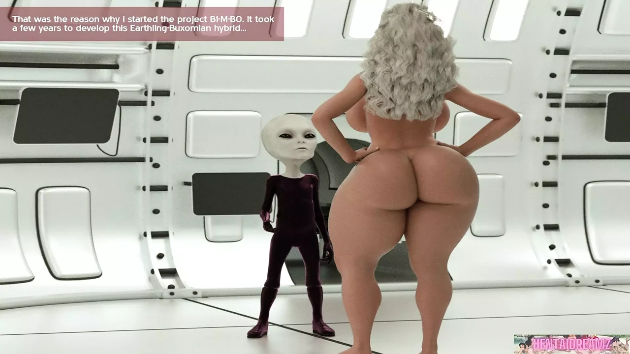Busty Step-Grandma From Space Wants All The Cocks