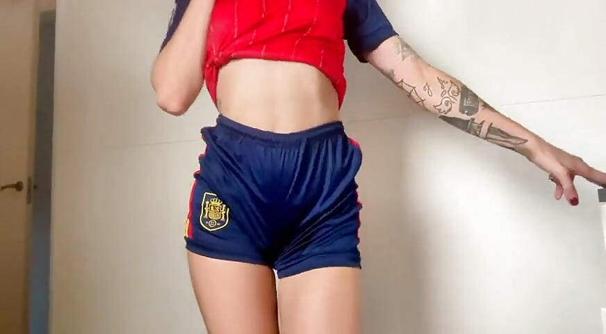 Sofia Sweetsecret bersama tim nasional Spanyol