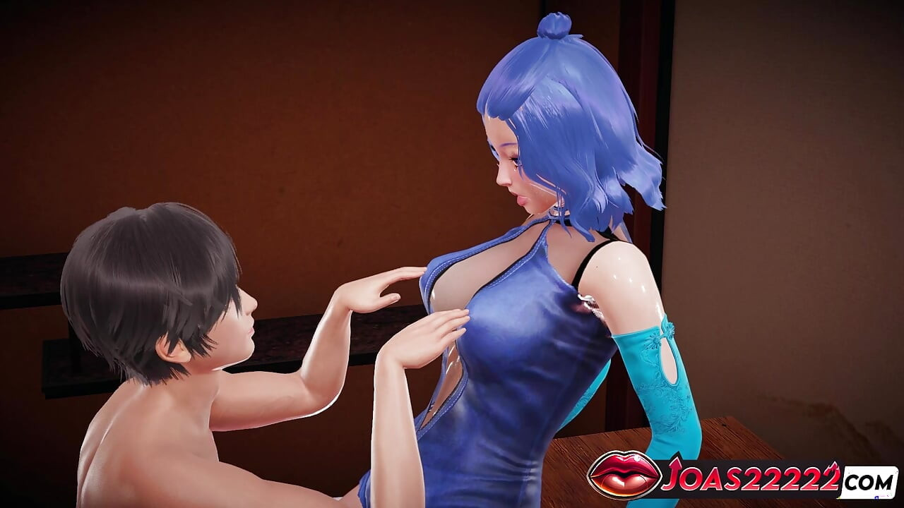 Brighid: Szexi anime lány hentaiban nedves puncit nyal az asztalon, és feszes punciujjazás, ami spricceléshez vezet
