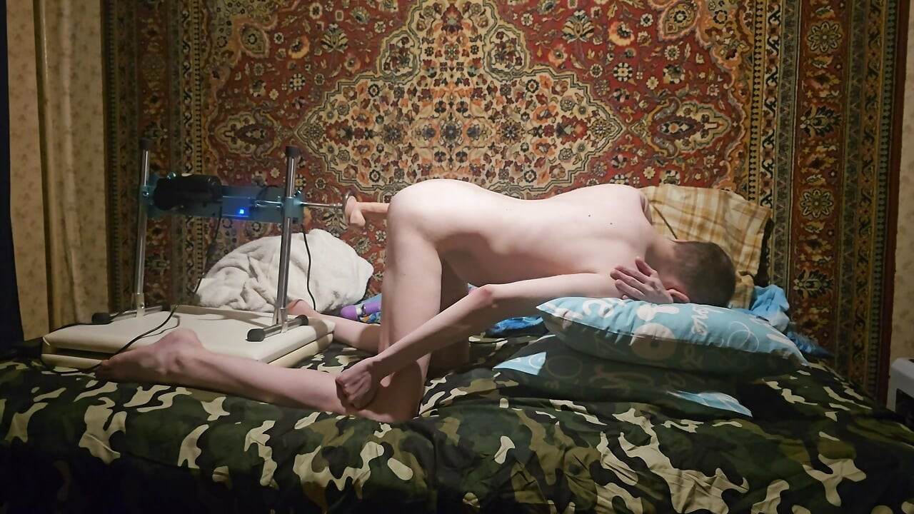 Man ass fucking machine homemade
