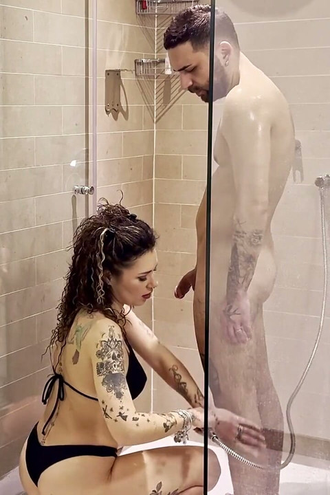 Massage with a Happy Ending in the Shower and Jacuzzi