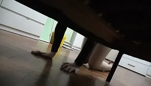 Catwoman Playing with a Mouse in POV