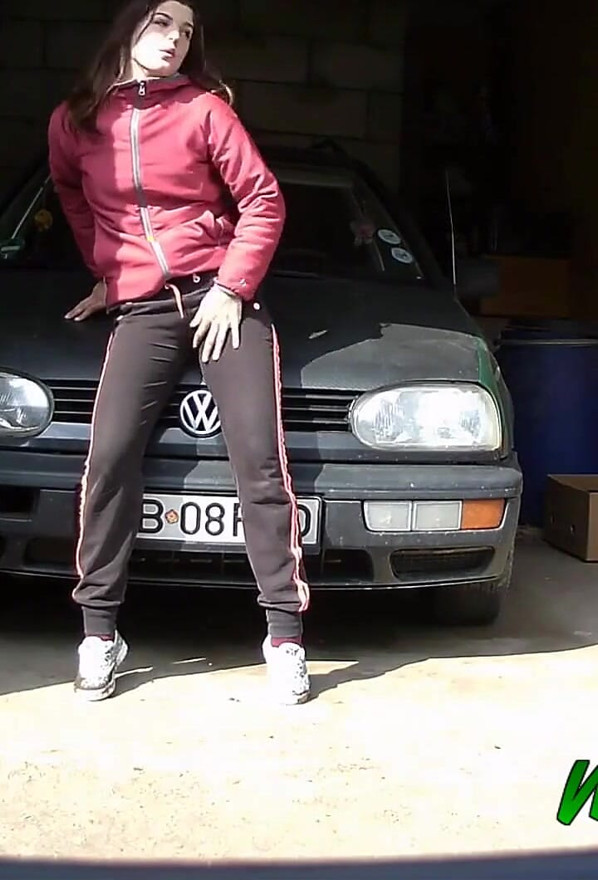 Maya takes revenge on her boyfriend and pees on his car