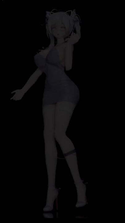 Exid - Hot Pinkwhite Fishnet Stockings Butt Plug Twin Ponytails