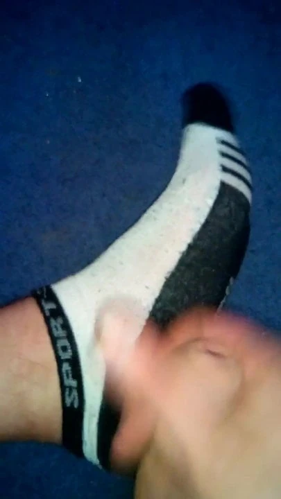 cum on my sneaker socks 2