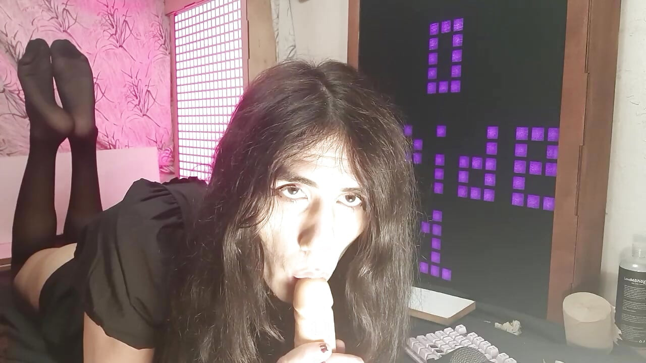 Licking your dick like its lollipop