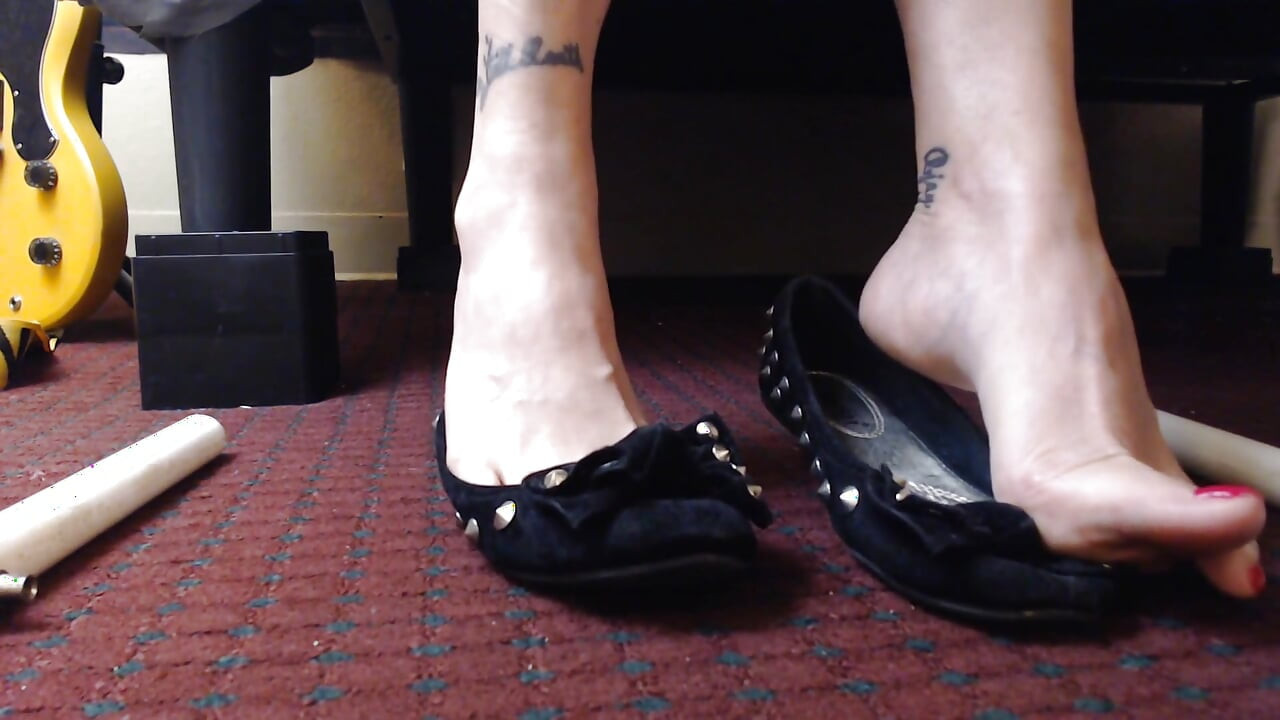 Red Toenail shoeplay baletní ploché