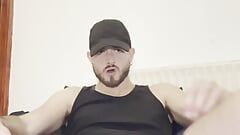 Scally Boy Tugs His Meat and Opens up His Hole