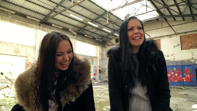 Two German Best Girl Friends Julia Parker and Maria Gail Talk to Risky No Condom FFM 3some Sex at Lost Place