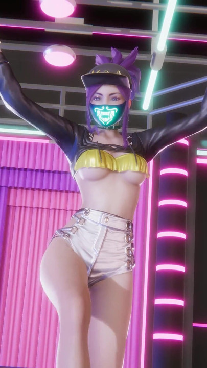 Mmd Hwasa - Na - Akali Sexy Striptease League of Legends Hentai Uncensored 4K 60fps