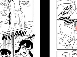 Dbz 'Goku fickt Chichi in den ersten Flitterwochen.