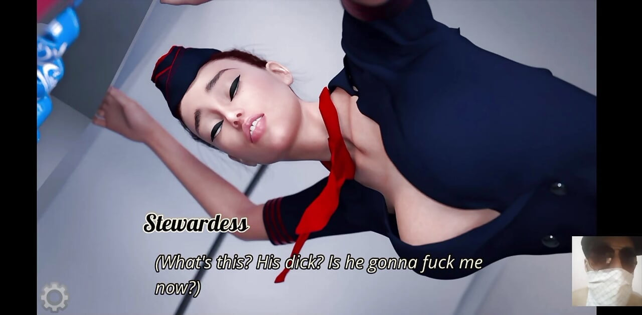 AIR HOSTESS ACCIDENTALLY CAME IN TOILET AND SAW MY BIG DICK. THEN I FUCK HER ON THE PLANE.MCR PART-2