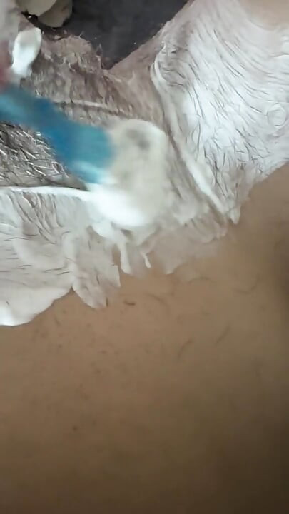 I was shaved completely