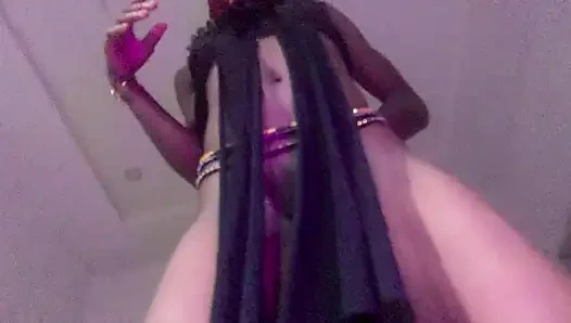 Slow motion ebony teen sexy dance winding wet  pussy  close up
