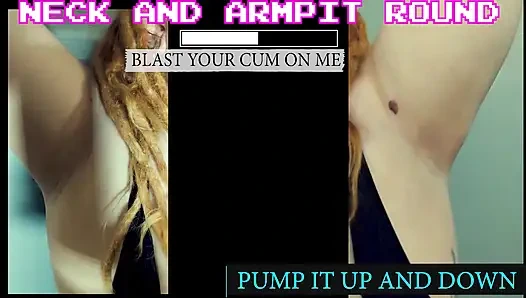 The jerk off to my neck armpits and boobies game jerk it