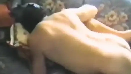 A Shy Brunette Gets Fucked with Dildo and Cock