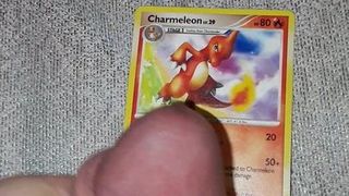 Wytrysk na kartę pokemona Charmeleon