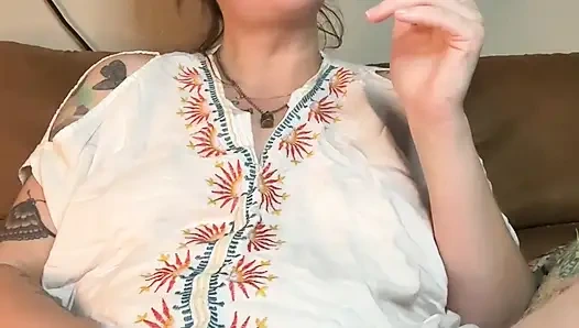 Rauchende fetisch-MILF-masturbation
