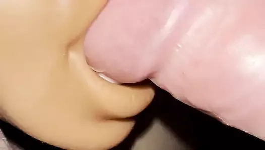 Fucking a rubber mouth