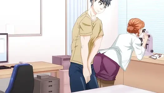 Female Doctor Getting Ruthlessly Fucked by Her Boy on the Examination Table