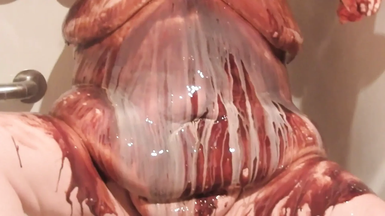 Bbwchocolate Milk Messy Play Then Wash It All Clean!