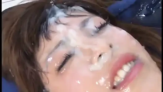 Bukkake Strong Style - Exotic Beauty Drenched in Passion and Swallows Every Last Drop - 1