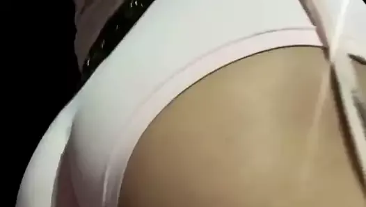 Hottest Public Booty Shorts Vid Ever! Lube Buttplug Panties