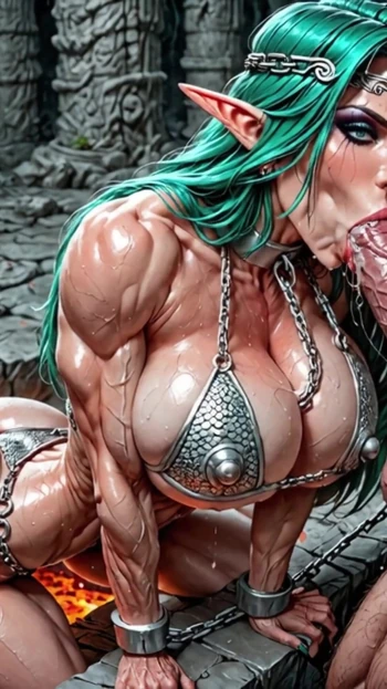 Must-see moment from "AI DUNGEON SLUTS VIDEO COMPILATION 26 - ELVEN ADVENTURER BABE ELINA PART 2"