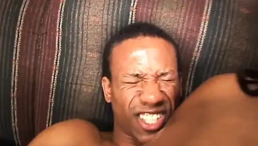 Giant black fat pussy loves the big cock in pussy in mouth...cum in mouth