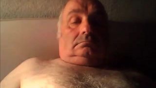 horny grandpa show his cock